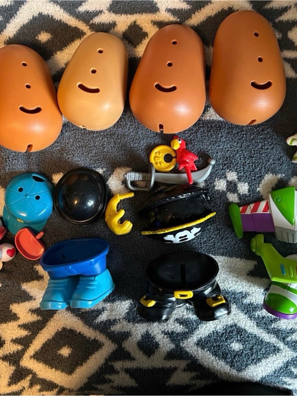 Multiple character Mr potato heads